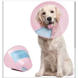 Dog Cone E Collar Adjustable After Surgery Pet Recovery Collar for Large Dogs